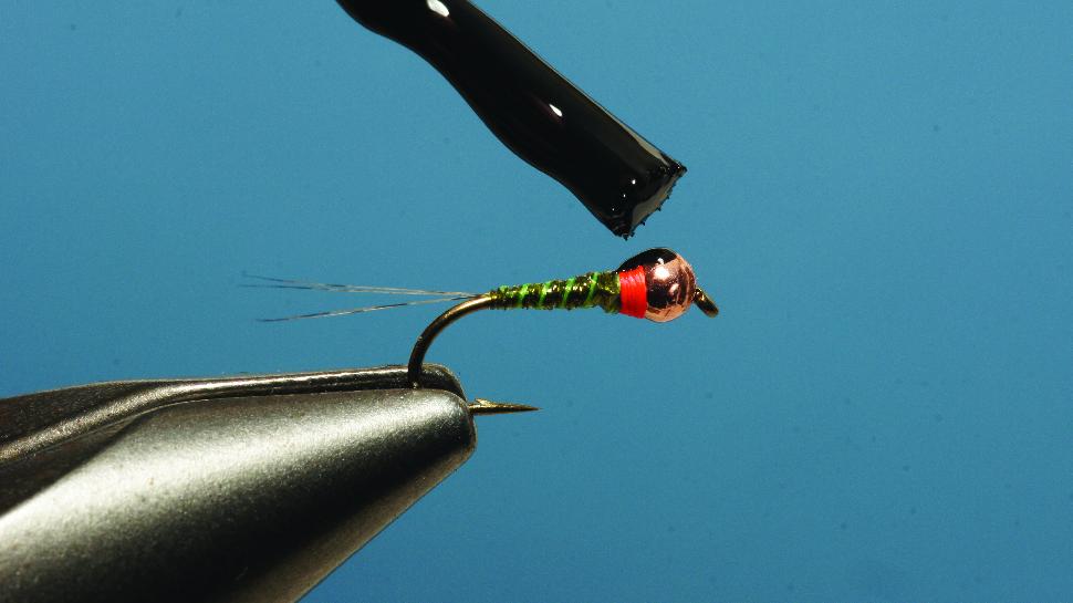 Step 5 tying instructions for the Pliva Perdigon Nymph