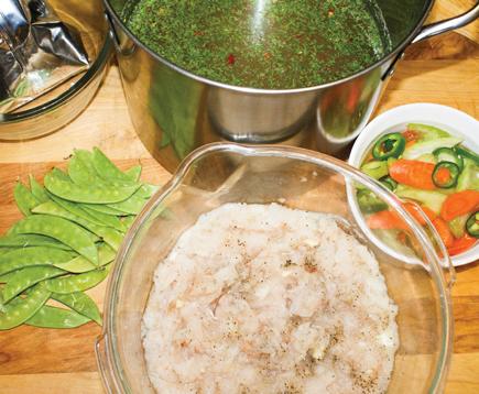 Fish dumpling ingredients