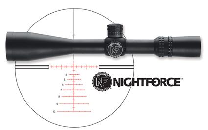 Nightforce Velocity 1000 yard reticle