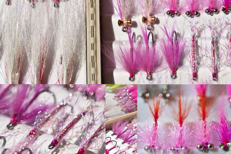 Pink Salmon Fly Assortment, Salmon Fly Patterns