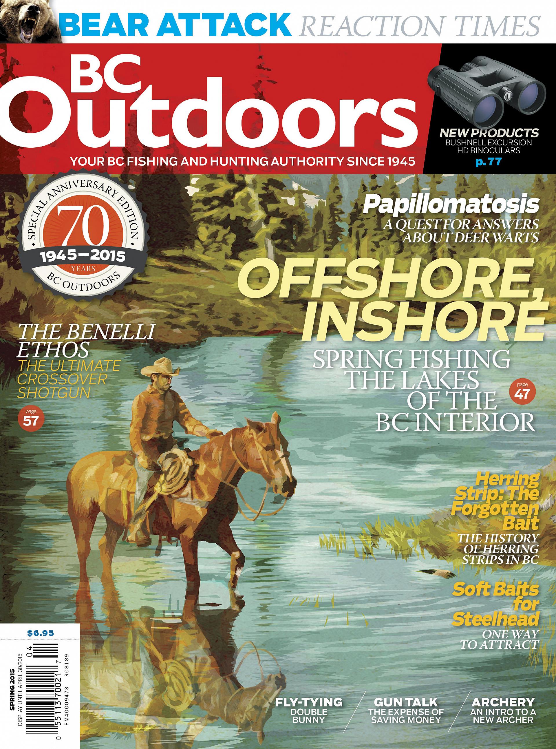 BC Outdoors Spring 2015 magazine cover