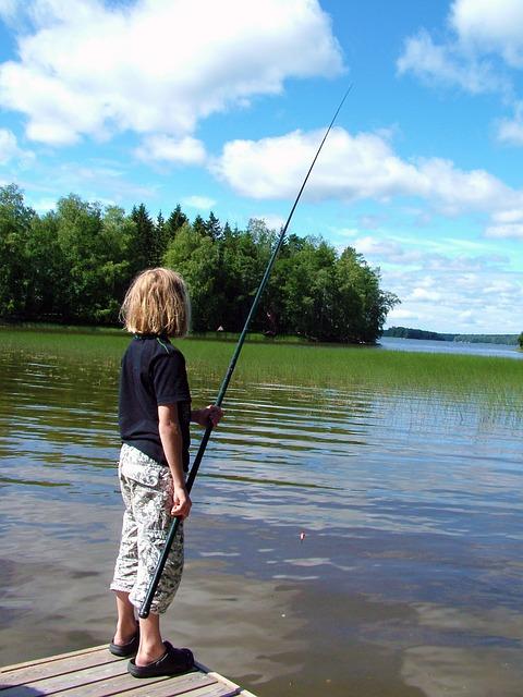 Child fishing