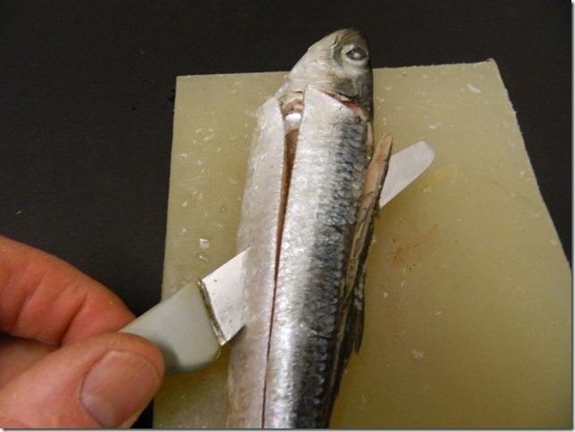 Step 4 on cutting your own herring strip