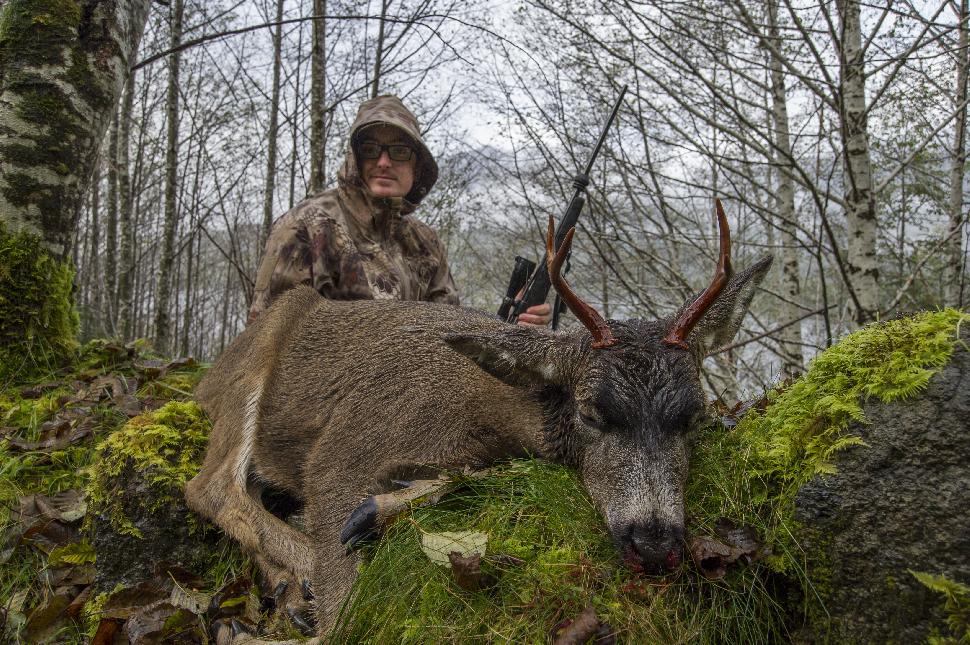 Blacktail shot with a rifle