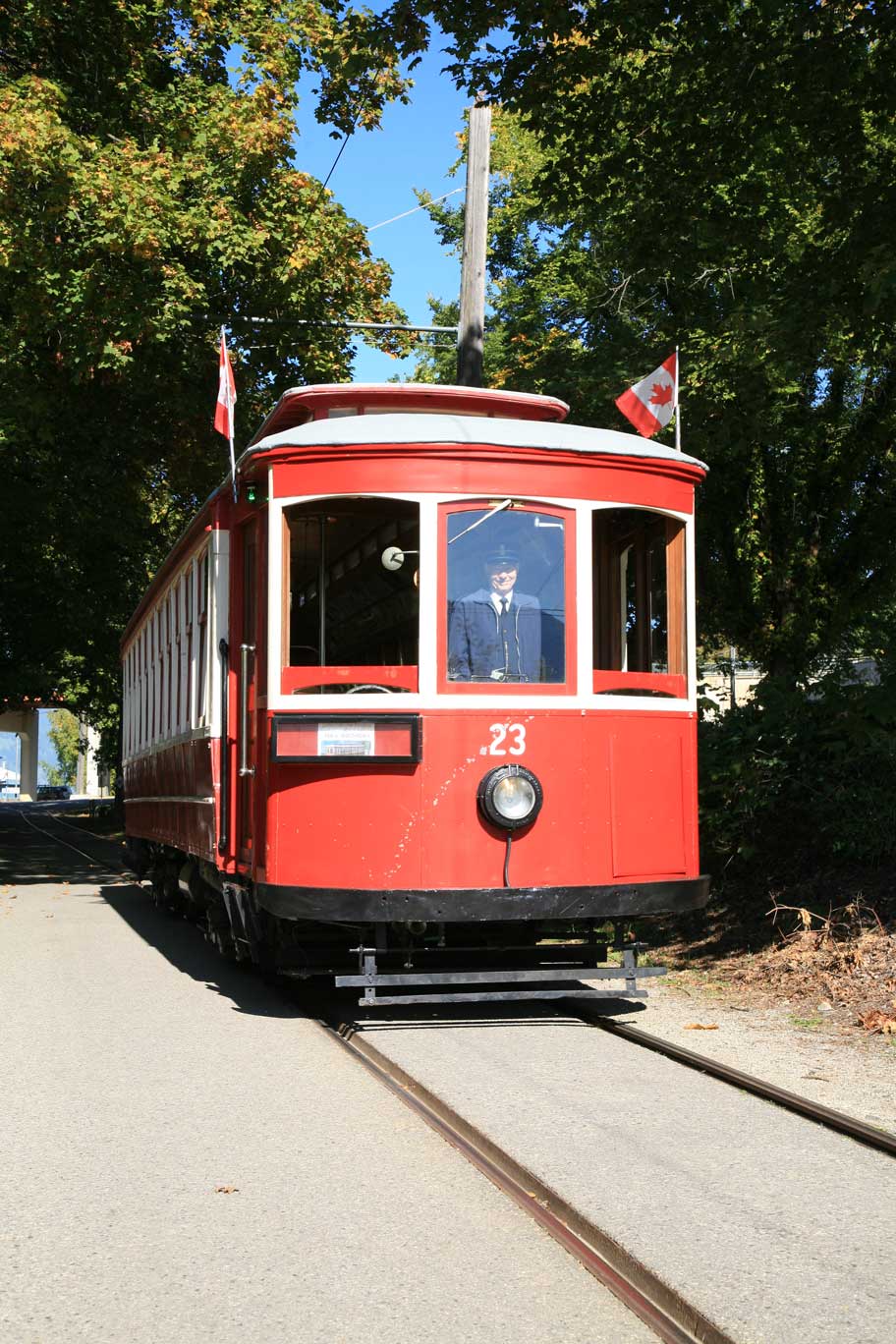 Be sure to hop aboard streetcar #23 in Nelson for a historic ride.