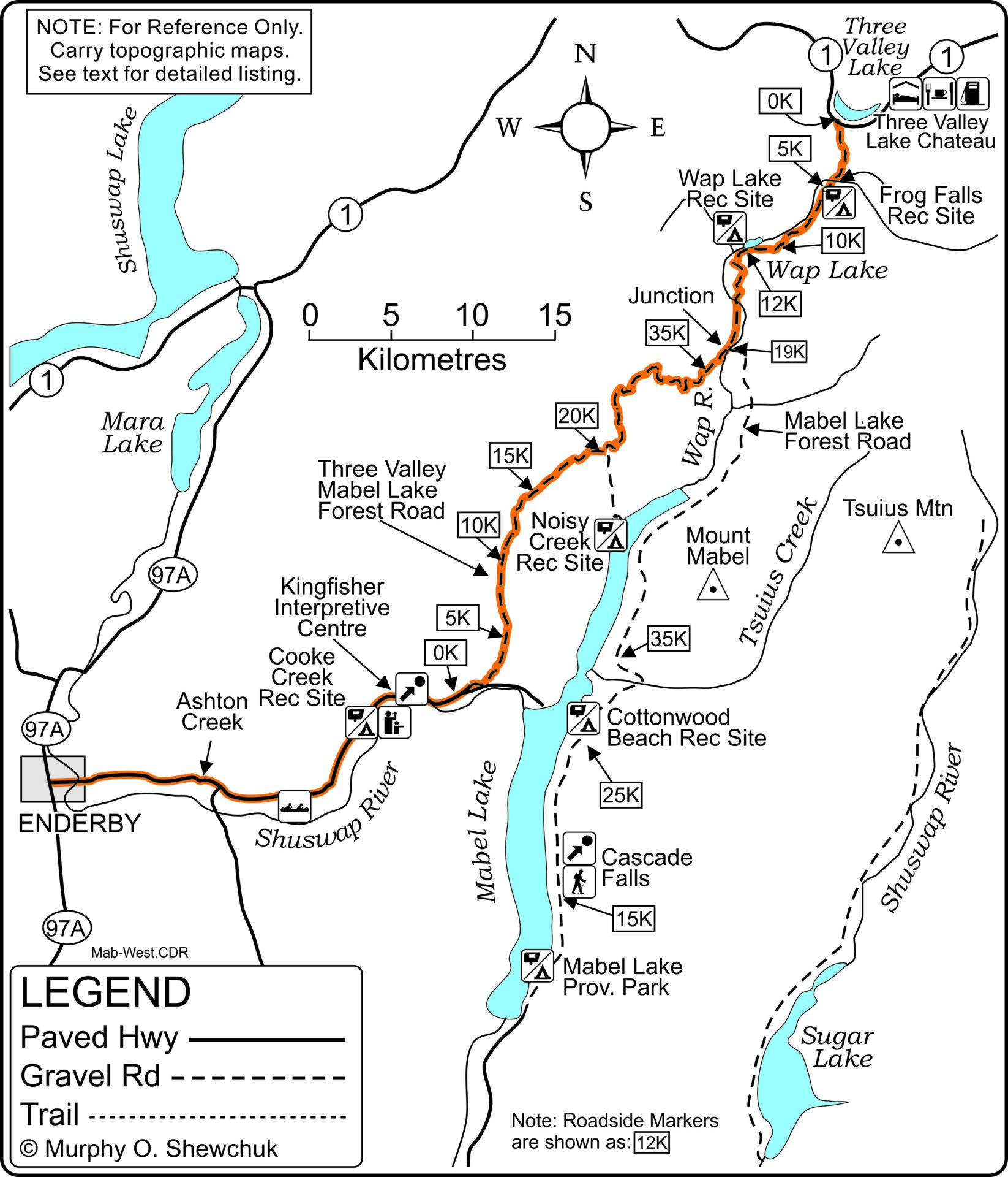 Three Valley-Enderby Map.