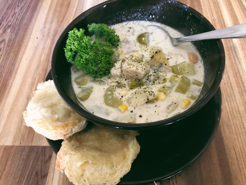 North coast salmon chowder. Credit: Raeanne O’Meara.