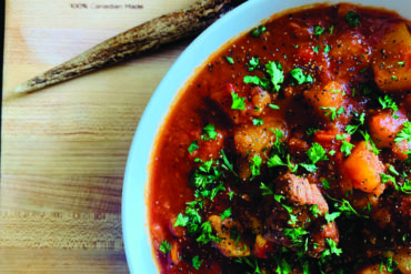 This venison stew can be cooked up as a warm and hearty meal when you’re in hunt camp. Be prepared to share, and don’t forget the buns.