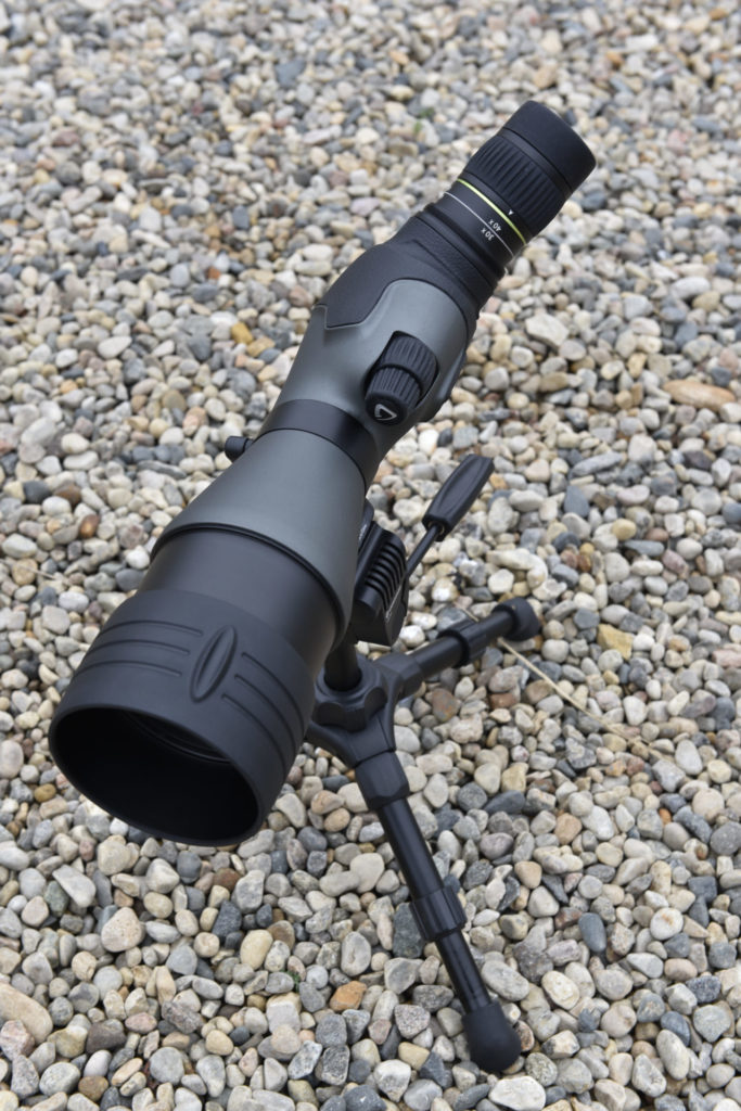 Spotting scopes are sold with either a straight or angled eyepiece, and which one you choose is a matter of personal preference.