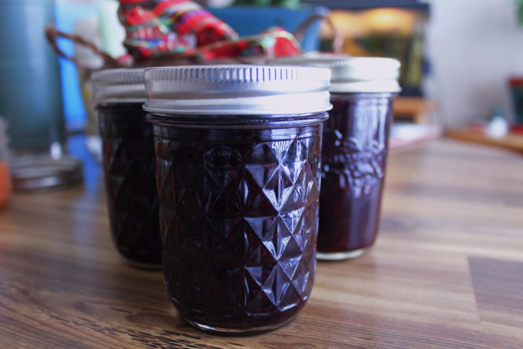 Honey-Sweetened Huckleberry Jam. Credit: Raeanne O’Meara.