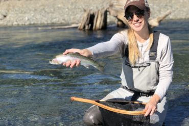 Sunshine and summer days. Although often associated with a summer fishery, dry-fly fishing begins in the spring and extends through the fall.