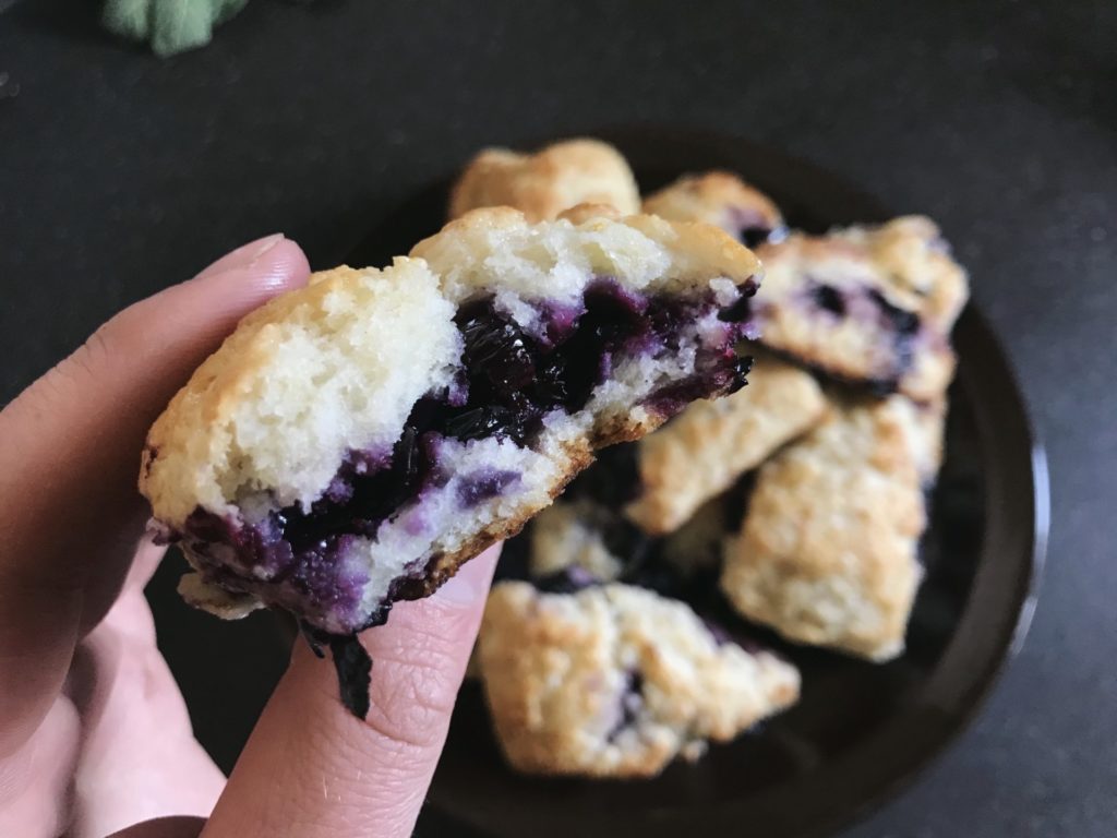 Honey-Glazed Huckleberry Scones. Credit: Raeanne O’Meara.