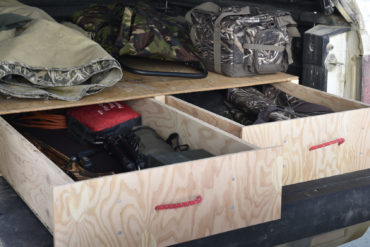 You can now load your completed box with gear, inside and on top.