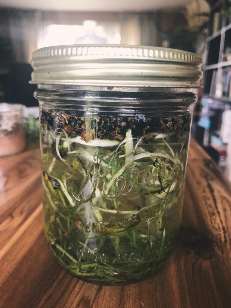 Wildcrafted liniment. Credit: Raeanne O’Meara.