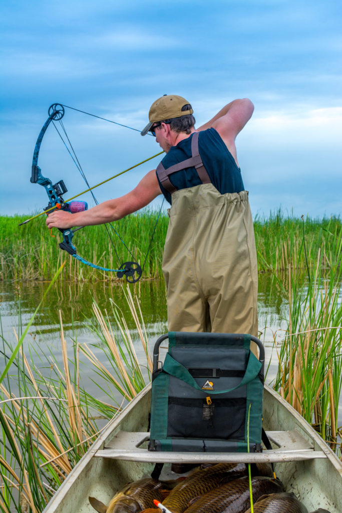 Bowfishing. Photo by Gord Nuttall.