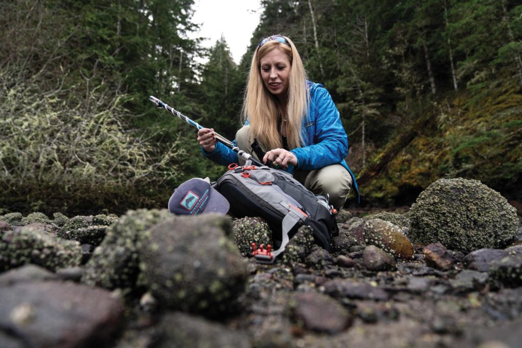 Lightweight tenkara rods weigh about 2.5 ounces and collapse down to 20.5 inches. Photo by Chase White.