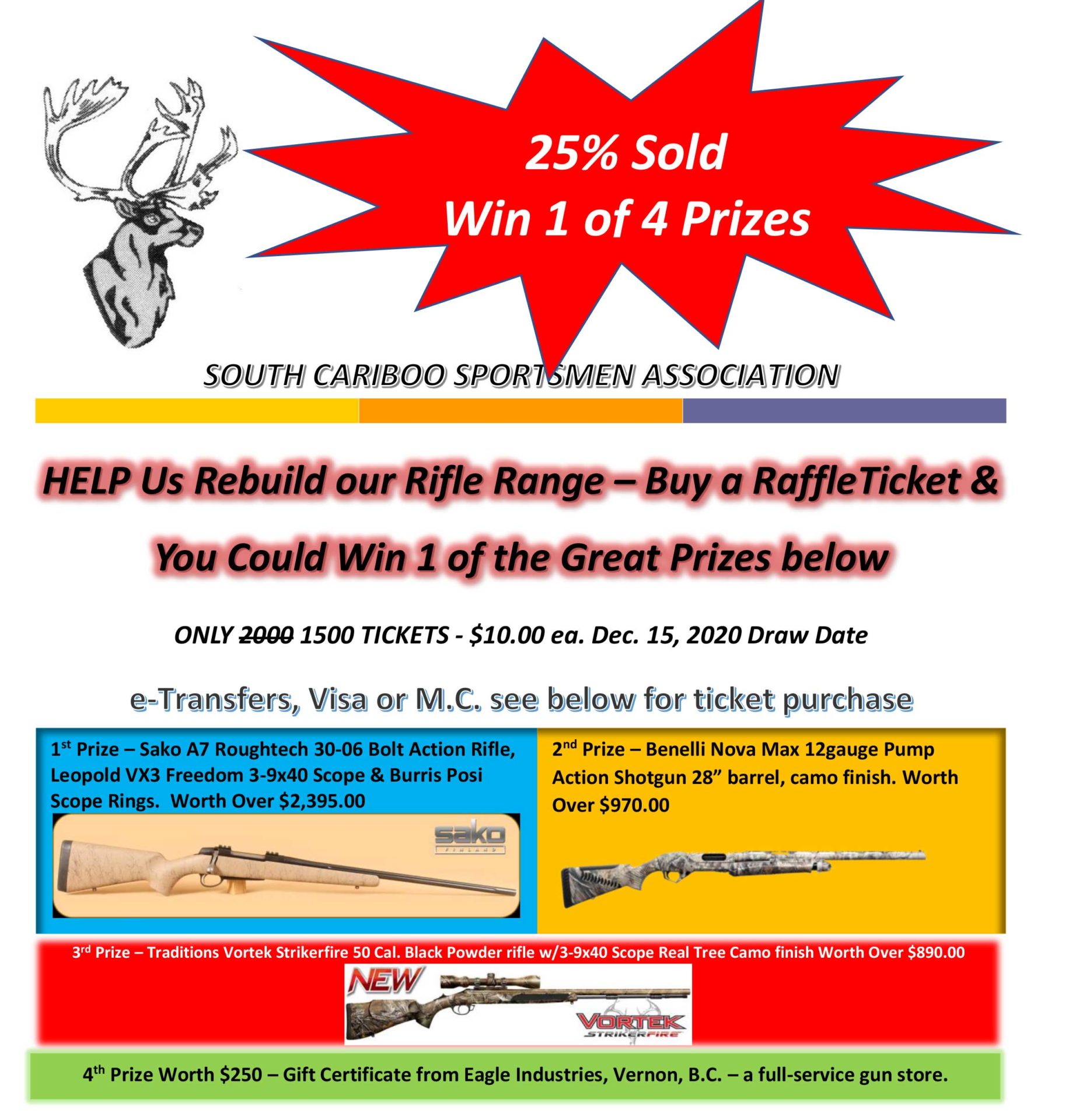 South Cariboo Sportsmen Association raffle.