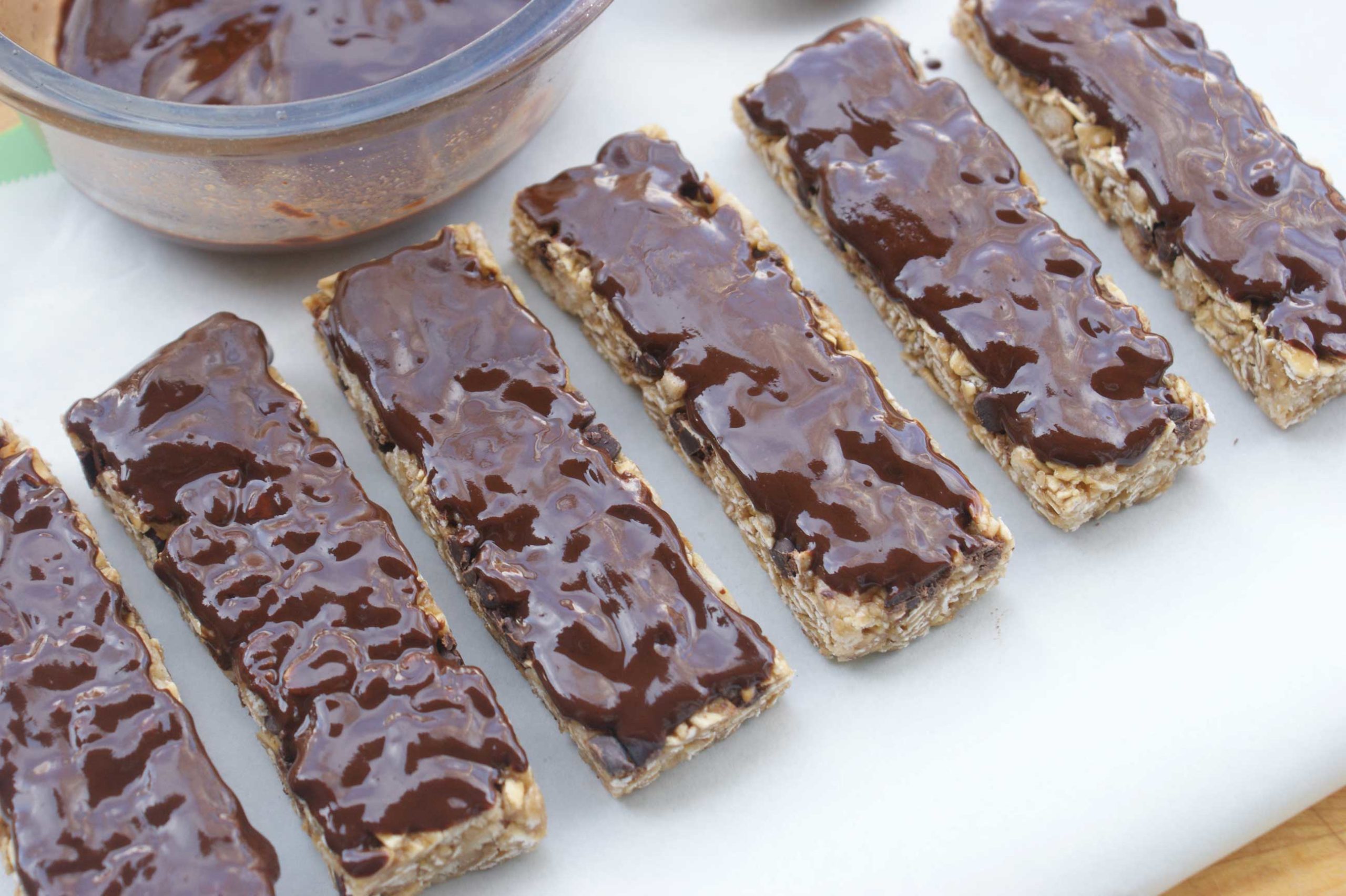 Chocolate-Topped Garbanzo Bean Bars