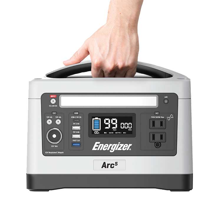 Energizer 550Wh Lithium Power Station. The Arc5.