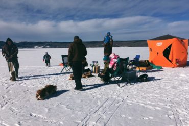 Ice fishing. Credit: Raeanne O’Meara.