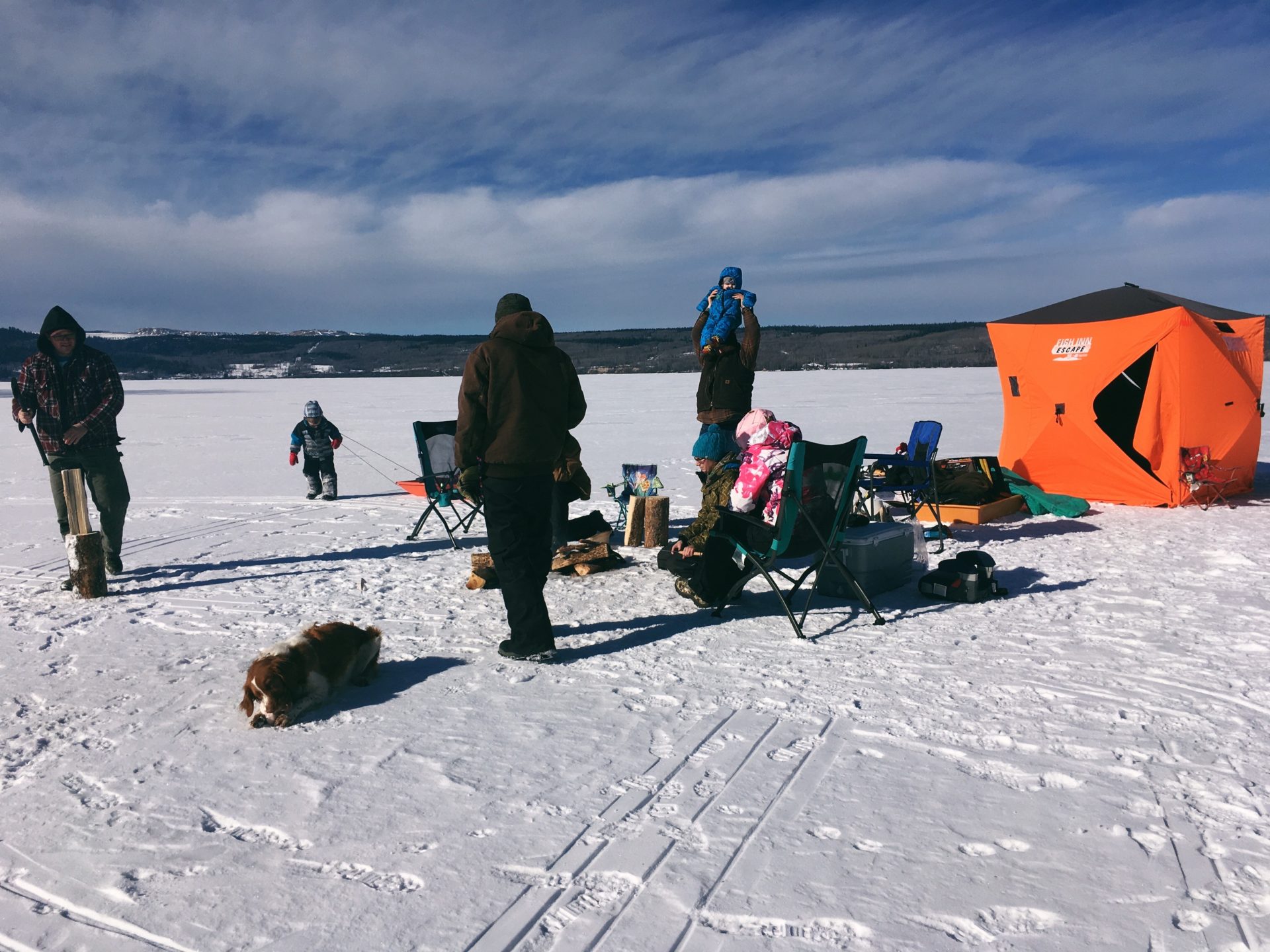 Ice fishing. Credit: Raeanne O’Meara.