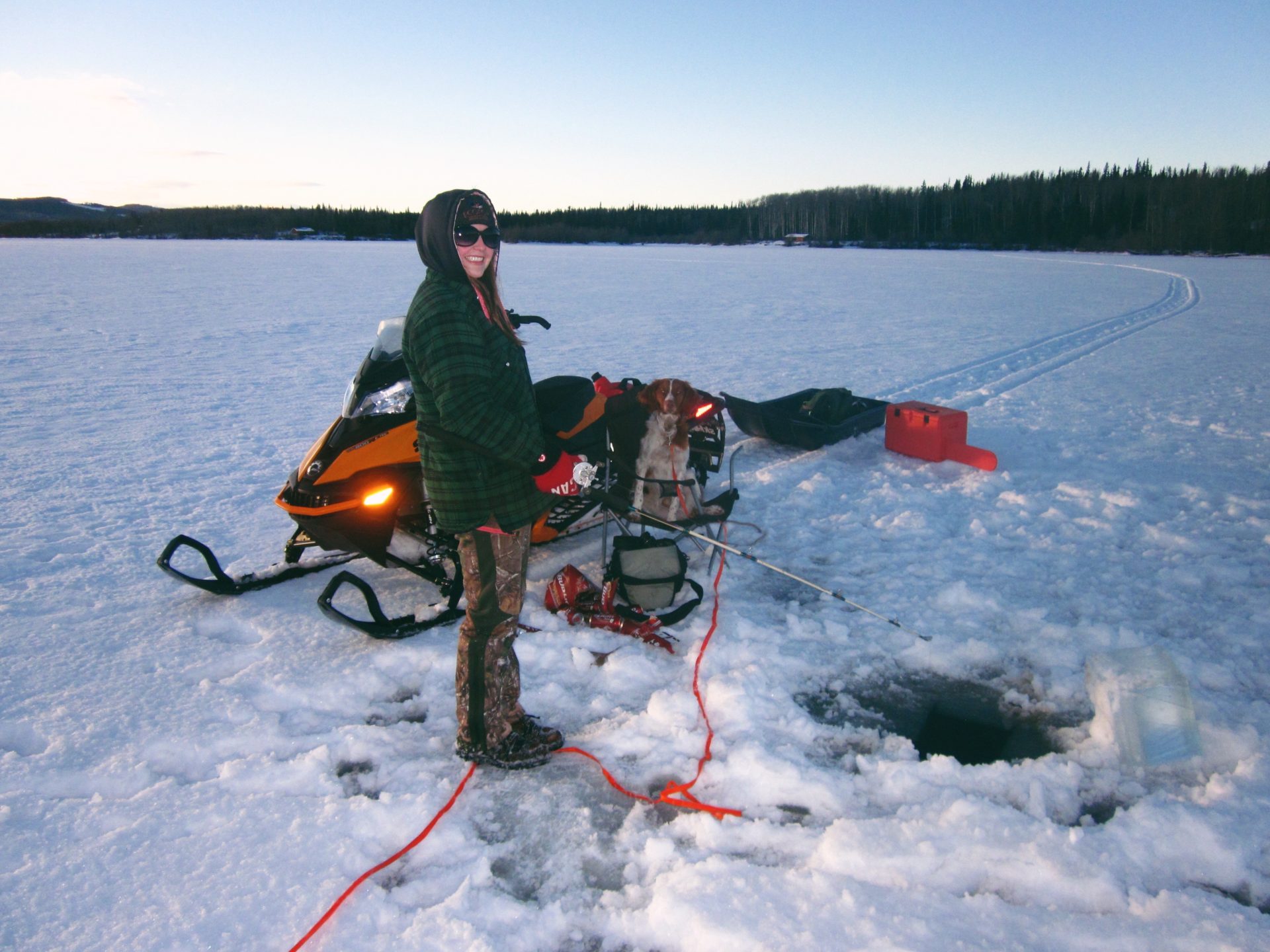 Ice fishing. Credit: Raeanne O’Meara.