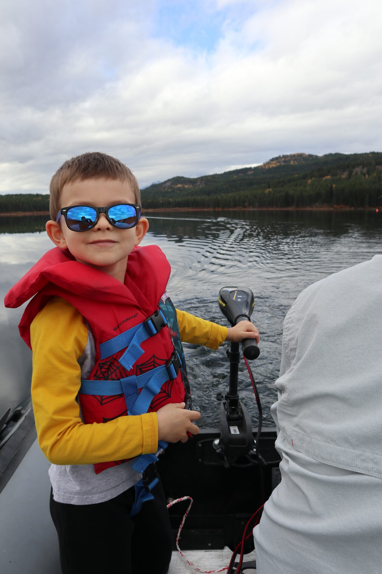 The fish were jumping all day at Mitten Lake, but apparently they didn’t like what we were offering that day.