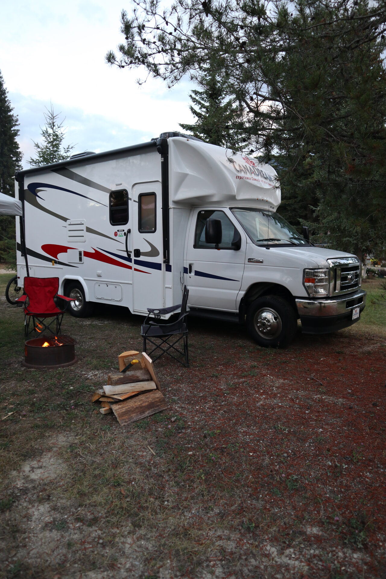 Our home away from home during our week-long camping trip in Golden.