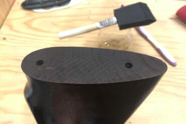 Sealant added to keep moisture out of the wood stock.