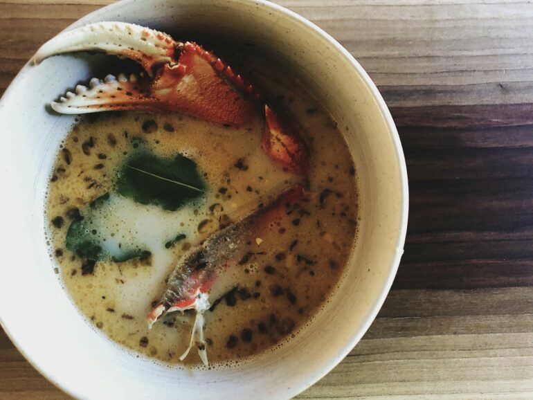 Crab & Corn Creamy Soup • BC Outdoors Magazine