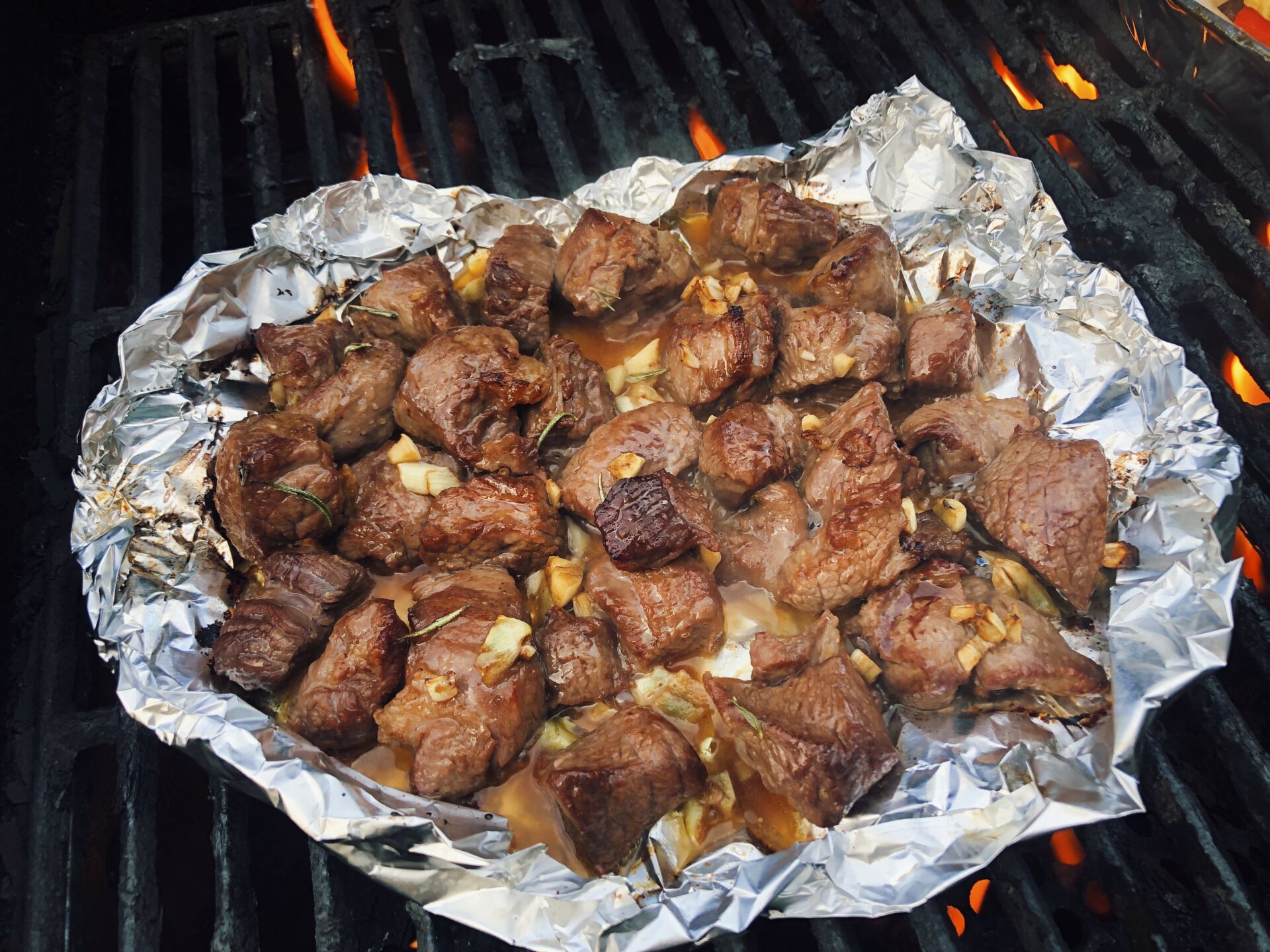 Grilled Steak Kabobs (Whiskey Marinade + Glaze)