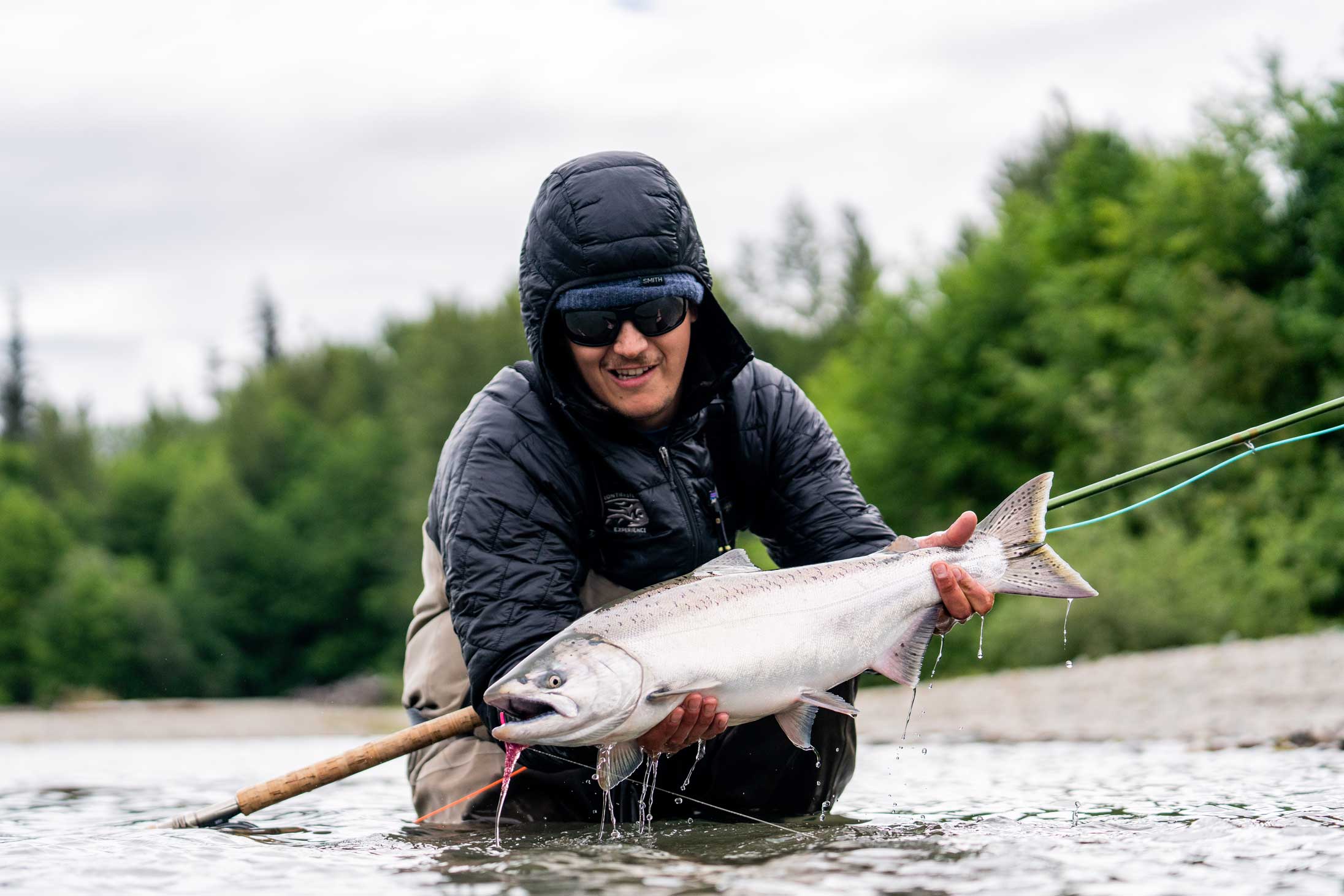 Catching chinook in the rivers is now a special experience, and it is important to take good care of the fish that are caught. Photo by Chase White.