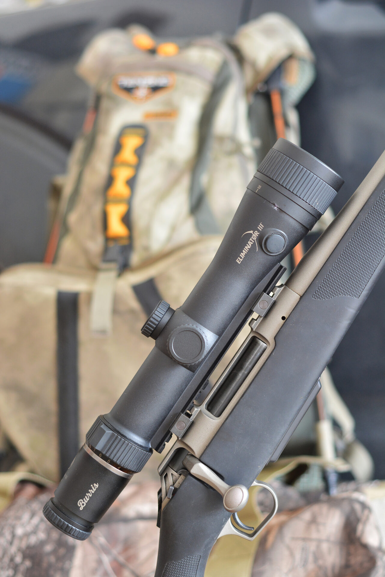 Laser rangefinders have been integrated into riflescopes for several years. The Burris Eliminator is in its fourth generation. 