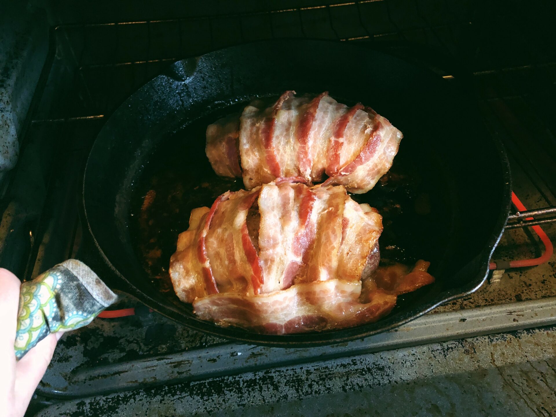 Bacon-Wrapped Goose Breast. Credit: Raeanne O’Meara.