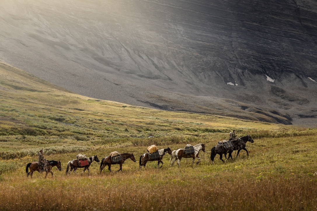 Hunting with horses provides a step back in time, as well as the ultimate in mobility. Photo by Weatherby.