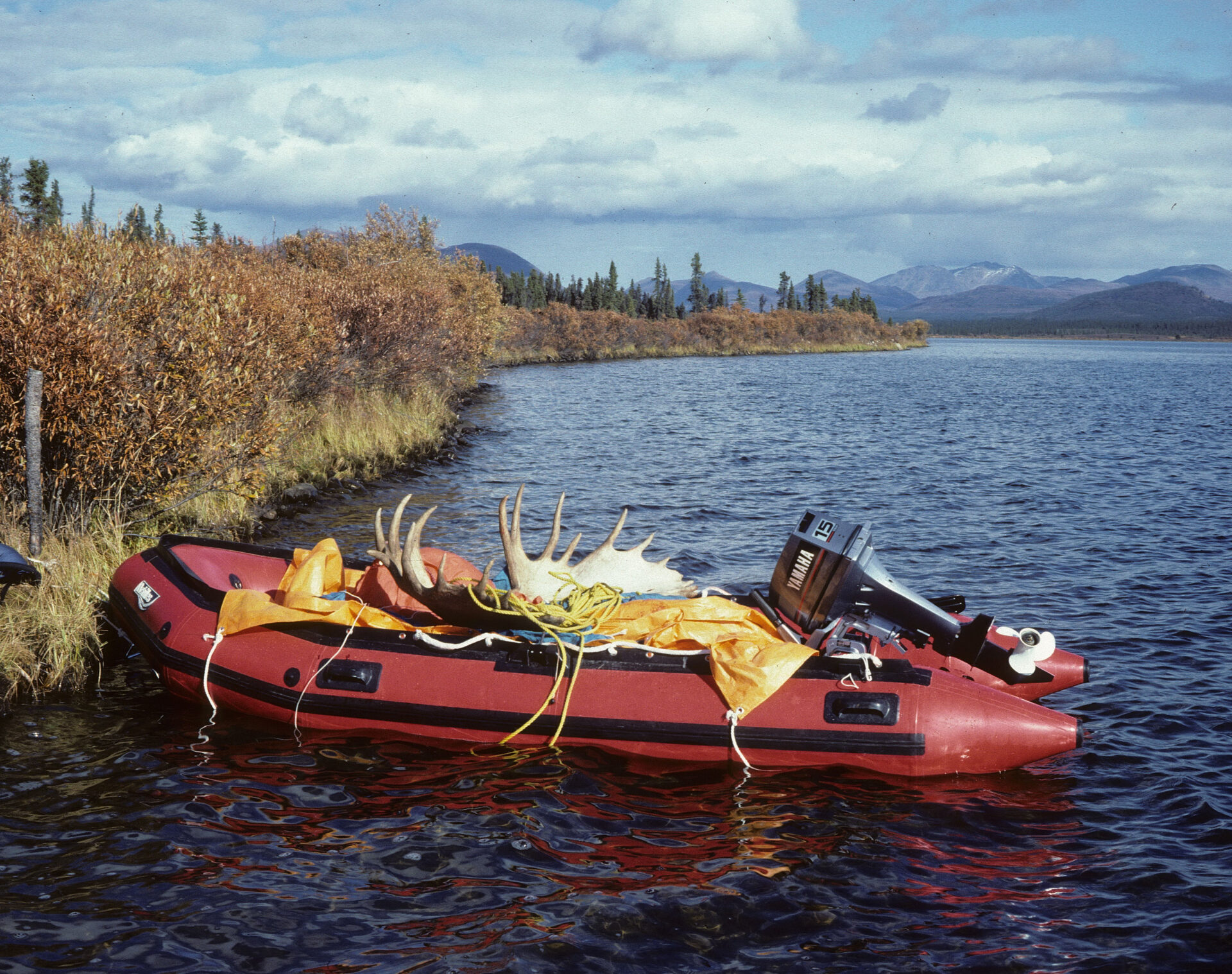 An inflatable boat on fly-in hunts greatly improves mobility and success.