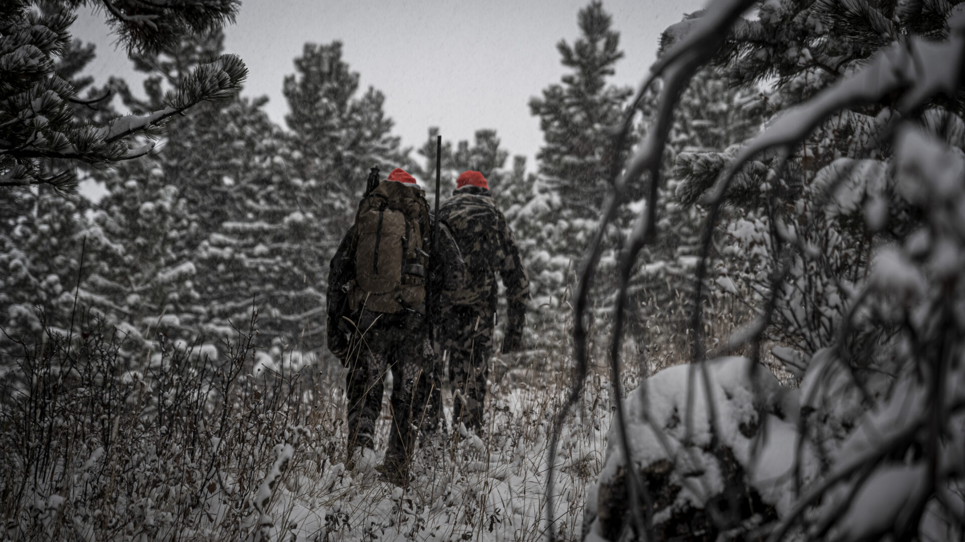 Tracking moose after a fresh snow can be a rewarding challenge. Photo by Weatherby.