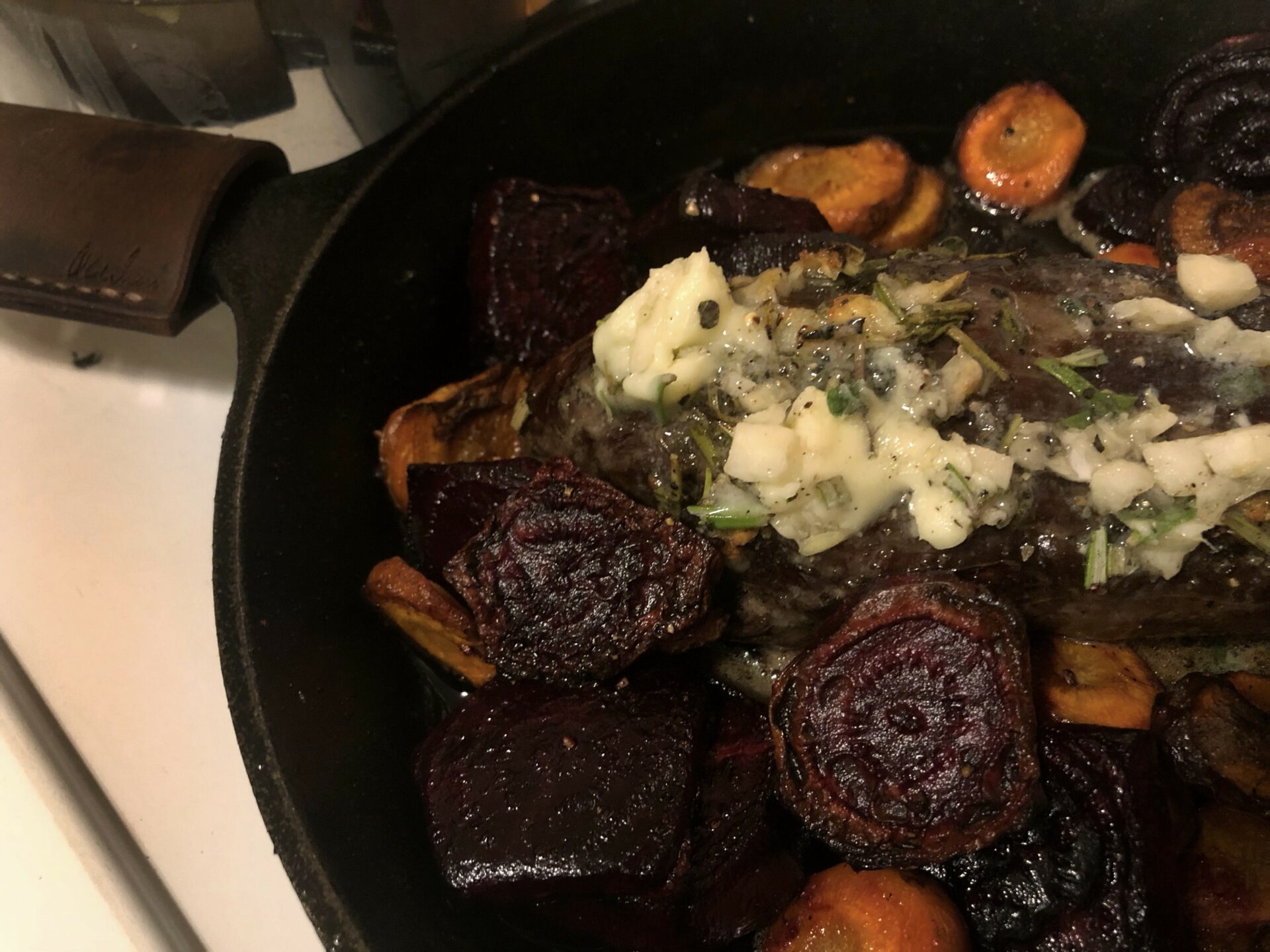 Herb Buttered Venison Roast with Cranberry Sauce. Credit: Raeanne O’Meara.