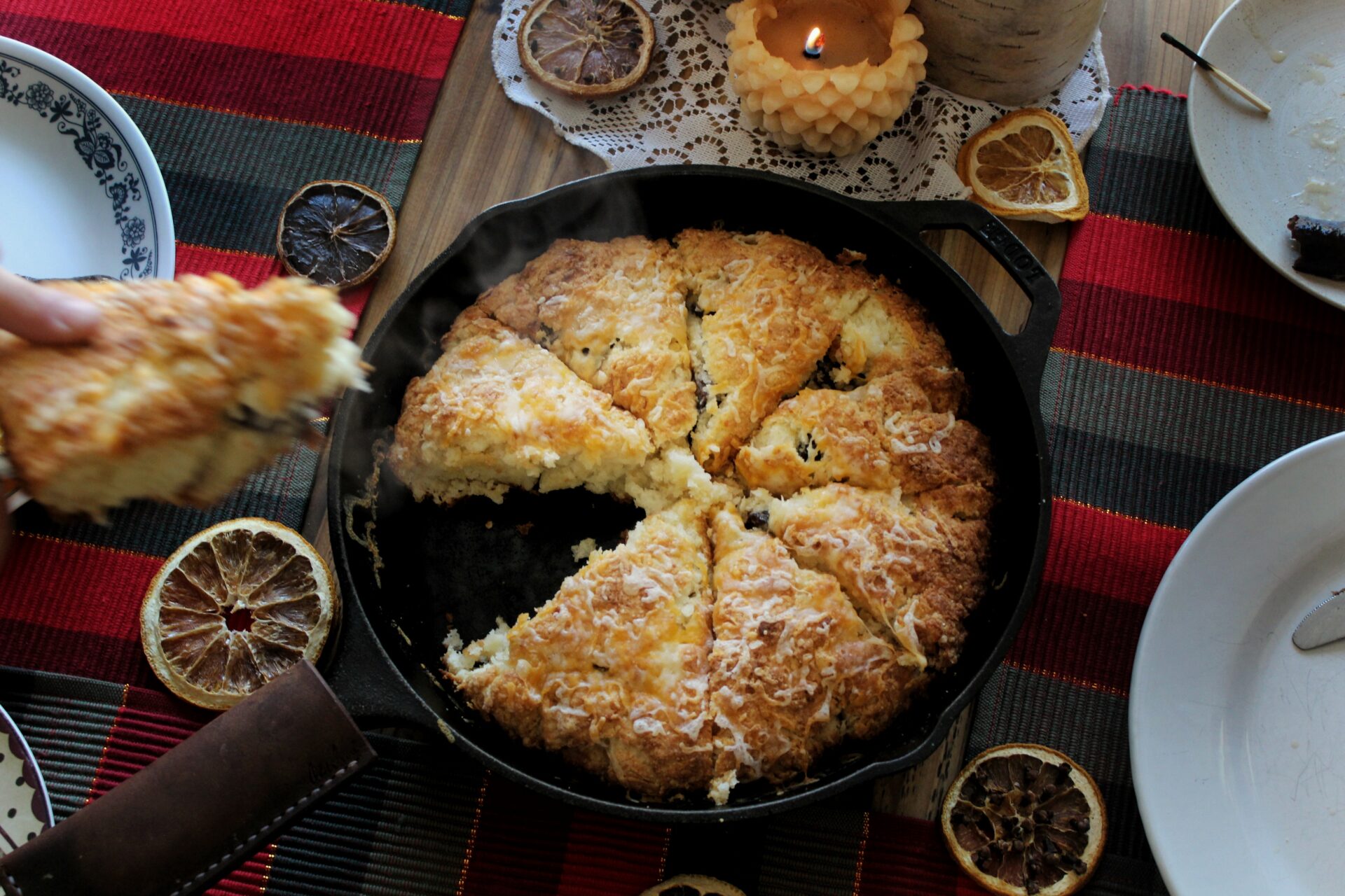 Wild Game Sausage & Cheese Breakfast Scones. Credit: Raeanne O’Meara.