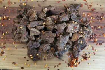 Sweet Chilli Heat Venison Jerky. Credit: Raeanne O’Meara.