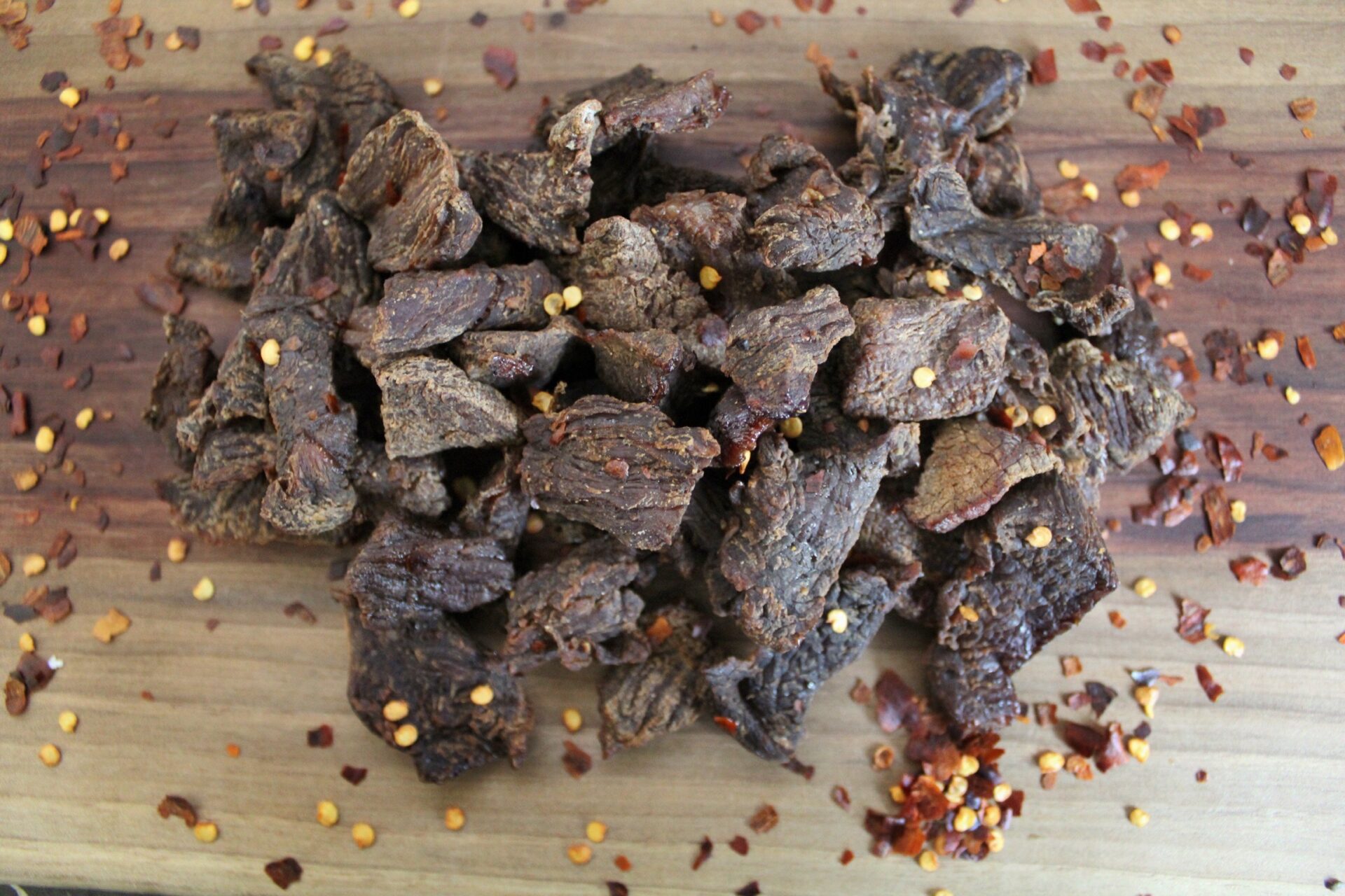 Sweet Chilli Heat Venison Jerky. Credit: Raeanne O’Meara.