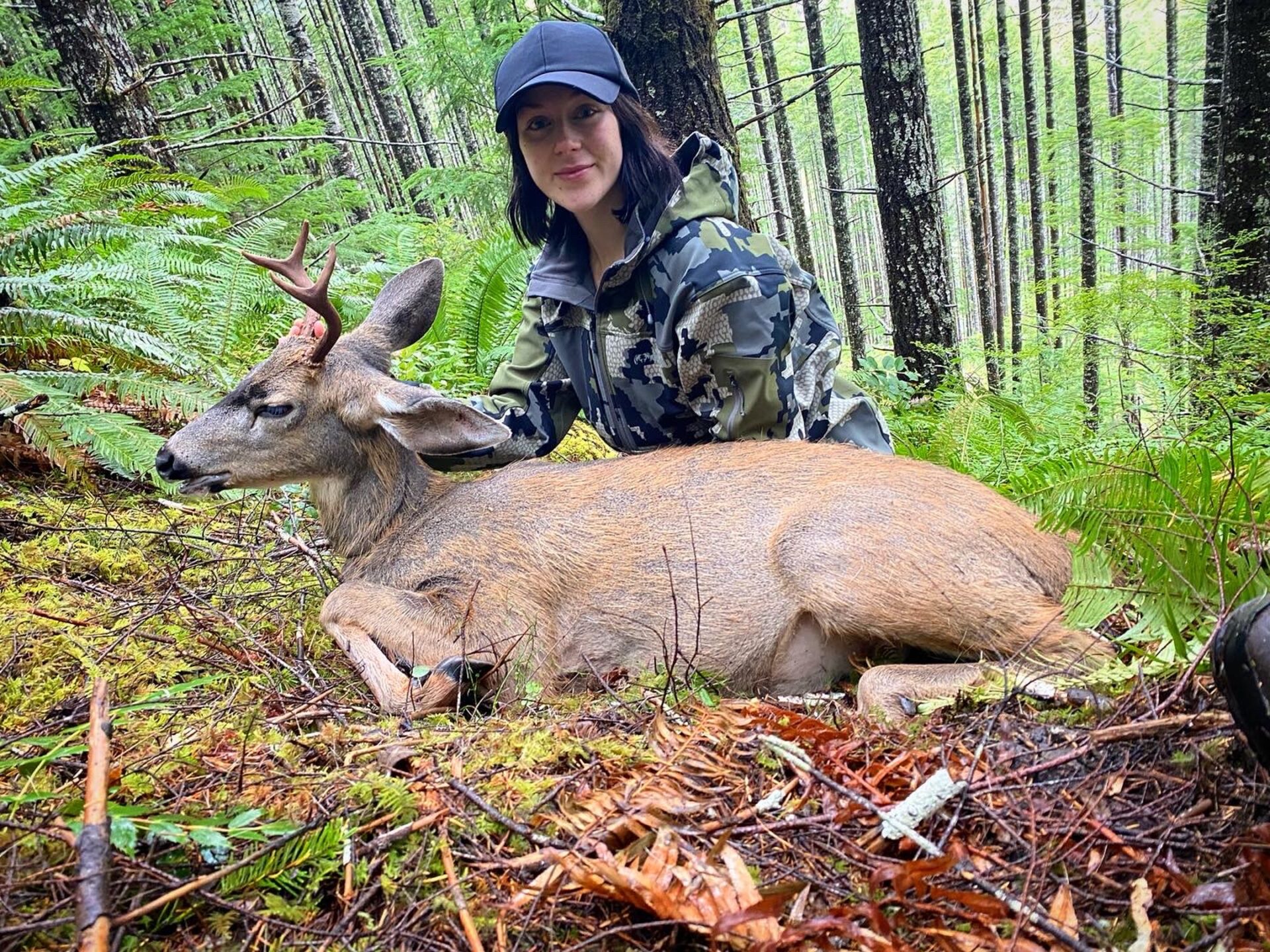 Holly recently took her first black-tailed deer.