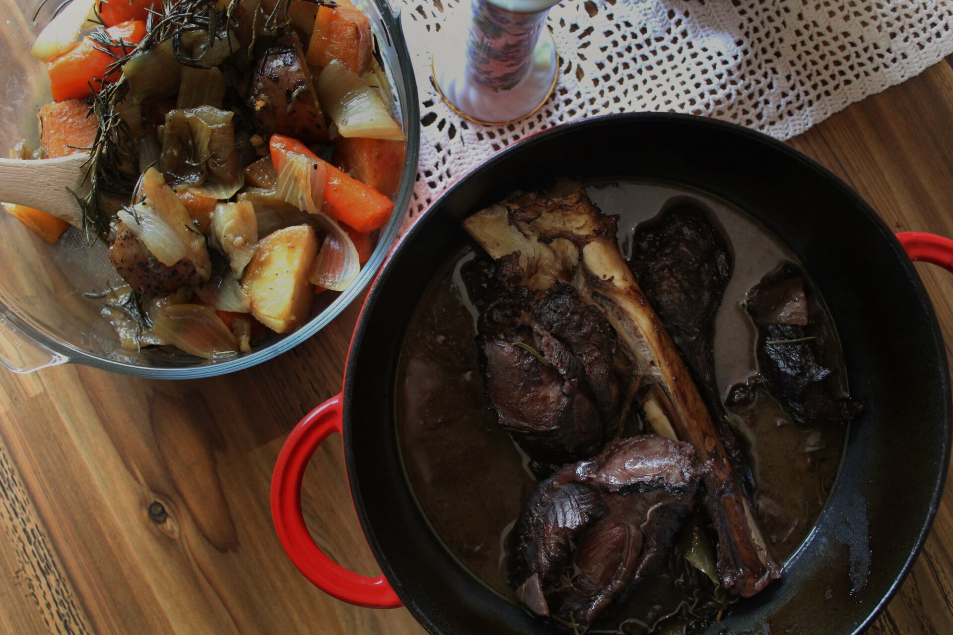 Braised Venison Shanks. Credit: Raeanne O’Meara.