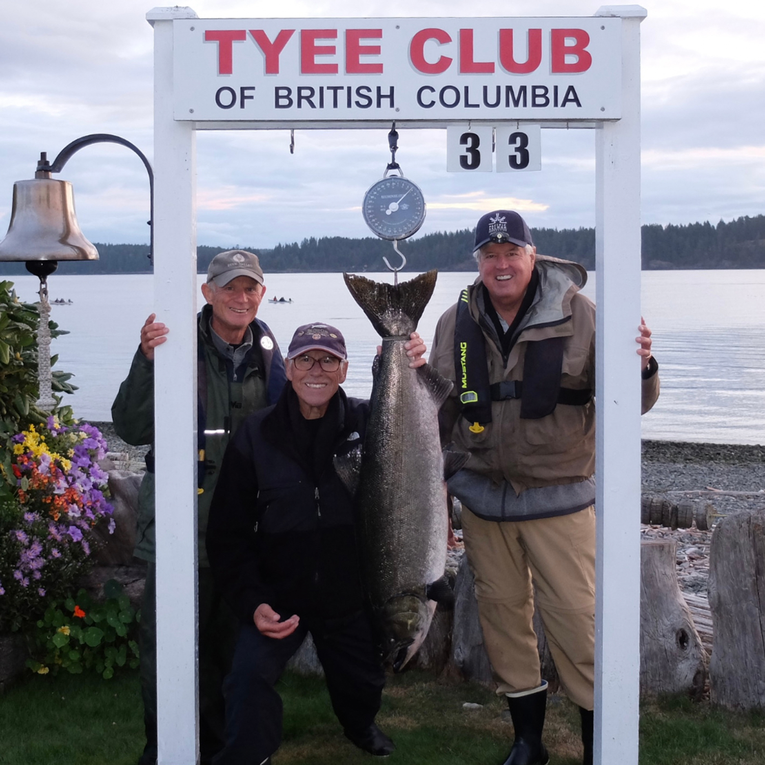 Catching a salmon weighing 30 pounds or more, from a rowboat, is no easy feat.