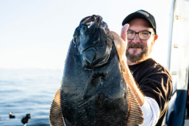 When choosing an area for potential anchoring, search for structure up-crops or underwater valleys which may hold bait fish, as well as migratory routes for halibut, just like game trails. Photo by Chase White.