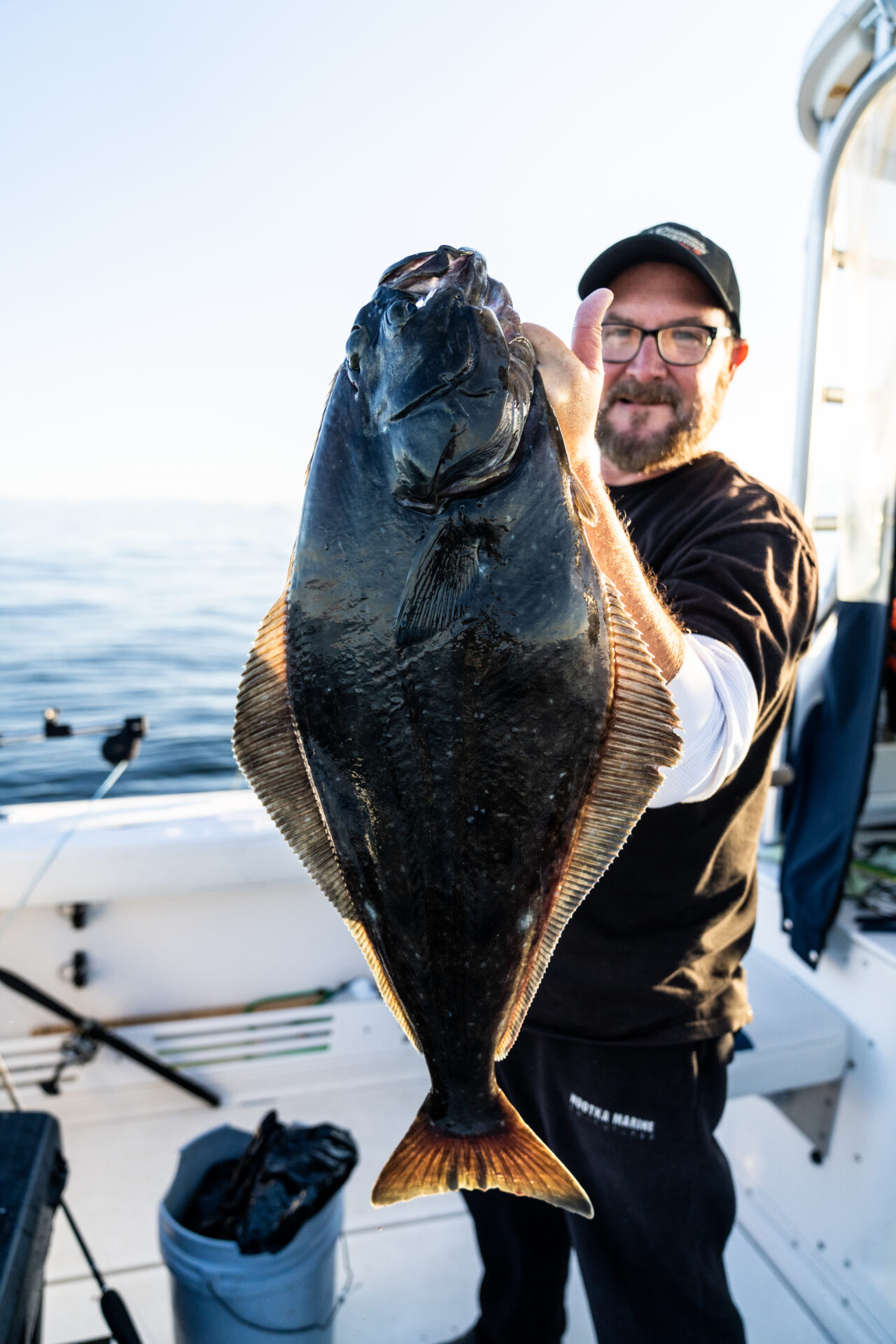 When choosing an area for potential anchoring, search for structure up-crops or underwater valleys which may hold bait fish, as well as migratory routes for halibut, just like game trails. Photo by Chase White.