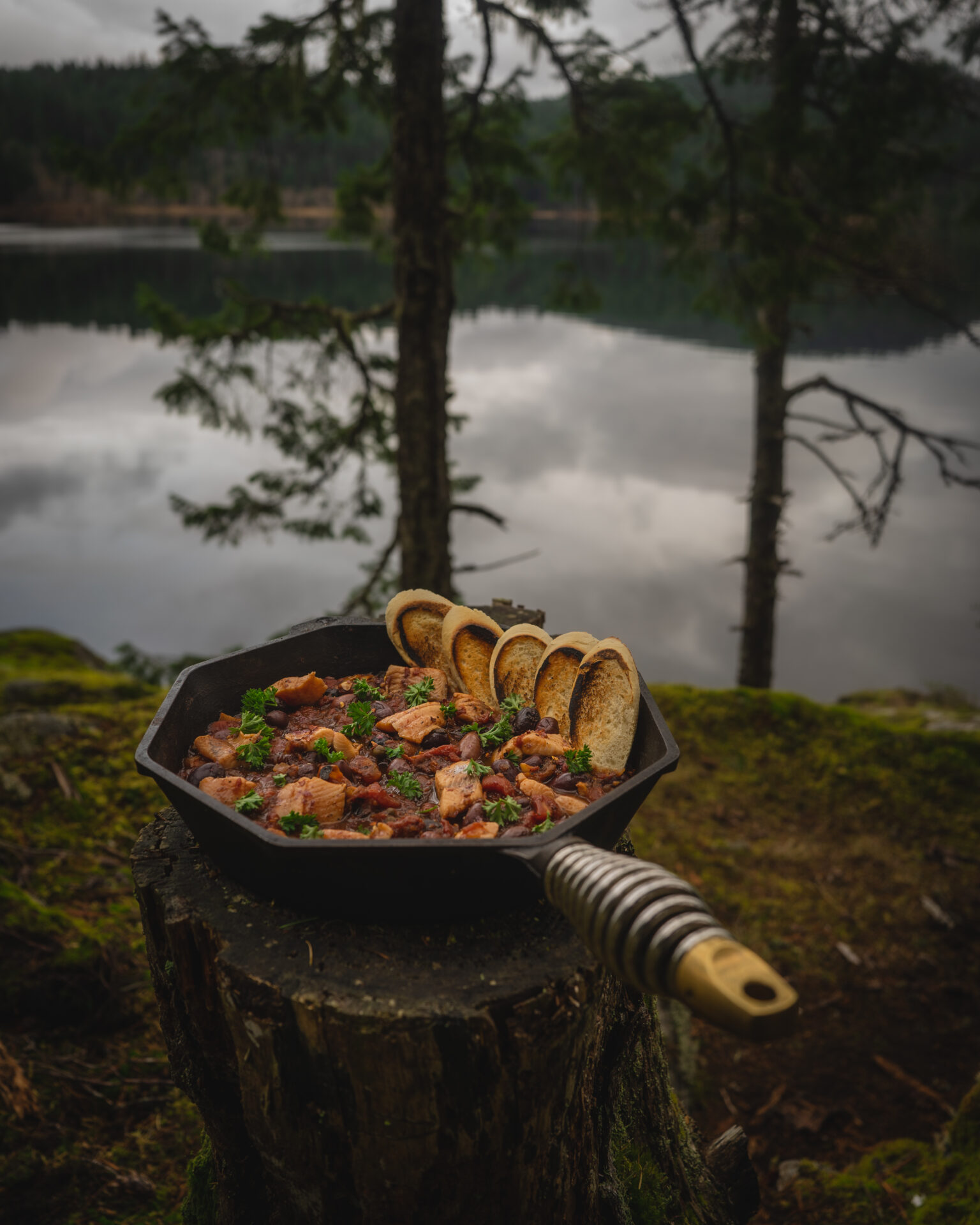 Trout puttanesca isn’t difficult to bring together, and it sure tastes good after a day on the lake.