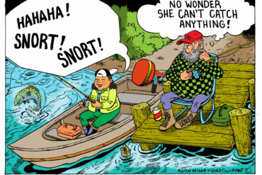 The secret of Miser Lake. Illustration by Keith Milne and Gord Coulthart.