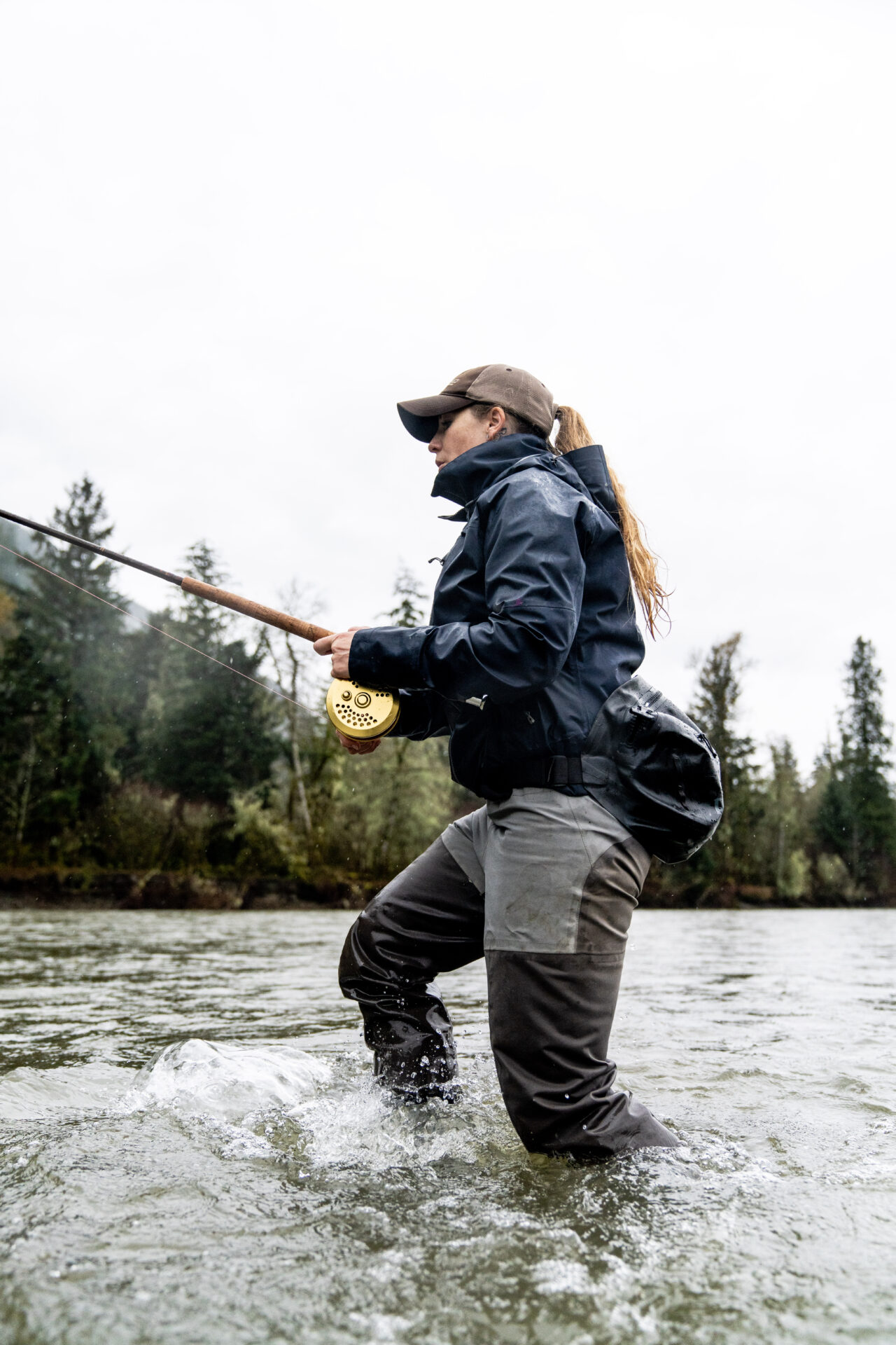 Float fishing for any salmon species has been popularized with BC’s most iconic reel, the centerpin. Photo by Chase White.